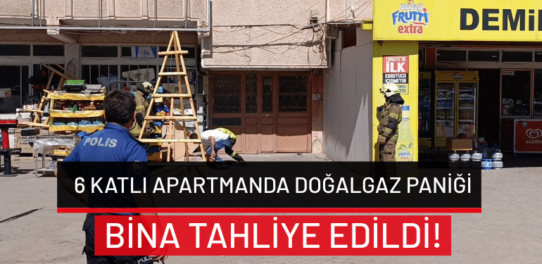 Bursa’da 6 katlı apartmanda doğalgaz paniği: Bina tahliye edildi!