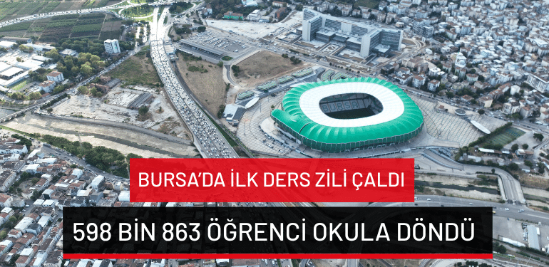 Bursa’da ilk ders zili çaldı… 598 bin 863 öğrenci okula döndü