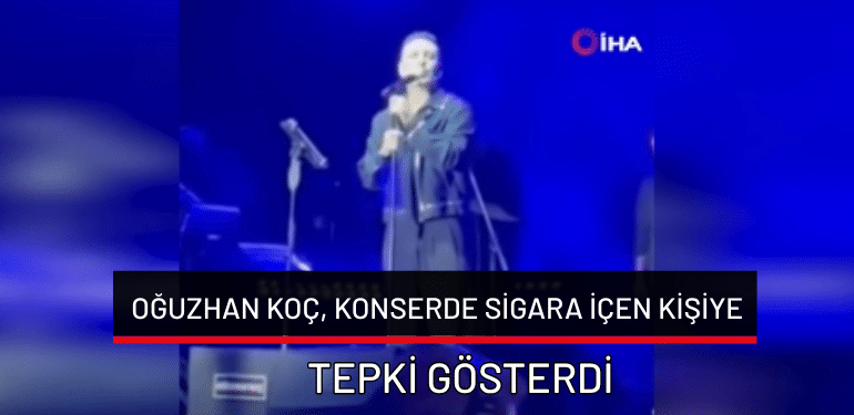 Oğuzhan Koç, konserde sigara içen kişiye tepki gösterdi