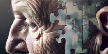 Memory loss, dementia and alzheimer concept, created with Genera