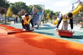 YILDIRIM'DA PARKLARA KIŞ BAKIMI