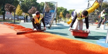 YILDIRIM'DA PARKLARA KIŞ BAKIMI