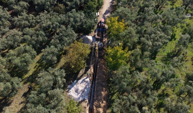 Bursa’da İznik Gölü için önemli adım: Sölöz’e 3 bin 800 metrelik kanalizasyon hattı
