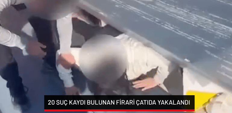 Bursa’da 20 suç kaydı bulunan firari çatıda yakalandı