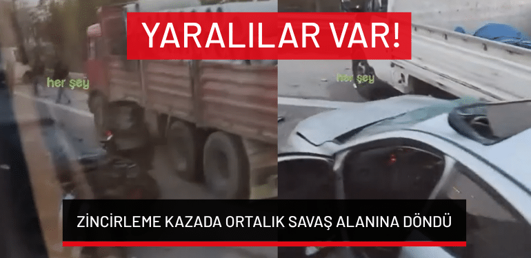 Bursa’da zincirleme kazada ortalık savaş alanına döndü: Yaralılar var!