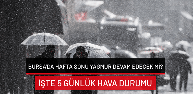 Bursa’da hafta sonu hava nasıl olacak? Bursa’da yağmur yağacak mı? 16 Ekim’de Bursa hava durumu