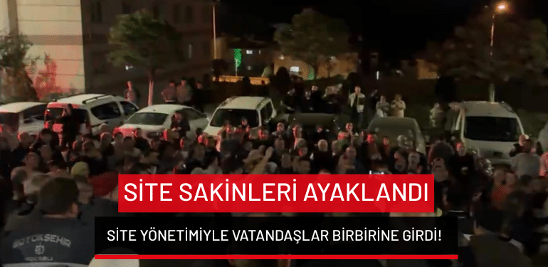 Bursa Gürsu’da site sakinleri ayaklandı: Site yönetimiyle vatandaşlar birbirine girdi!