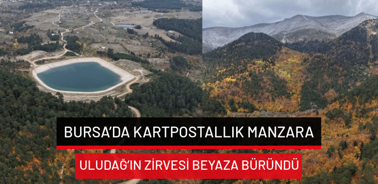 Bursa’da kartpostallık manzara: Uludağ’ın zirvesi beyaza büründü