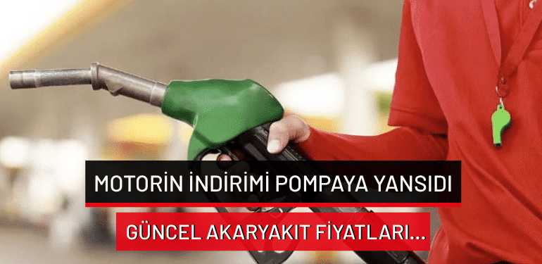 Motorin indirimi pompaya yansıdı!