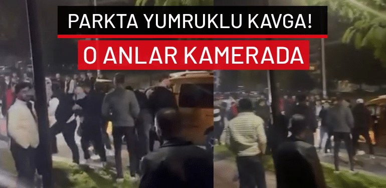 Bursa’da parkta yumruklu kavga: O anlar kamerada!