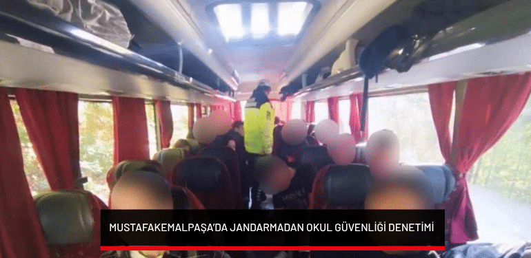Mustafakemalpaşa’da jandarmadan okul güvenliği denetimi